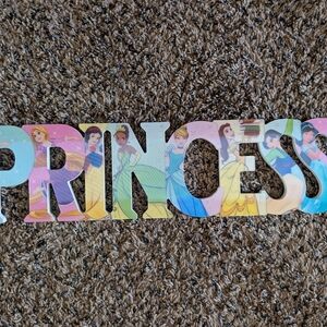 Princess Wall Sign with Disney Princesses - Multicolor